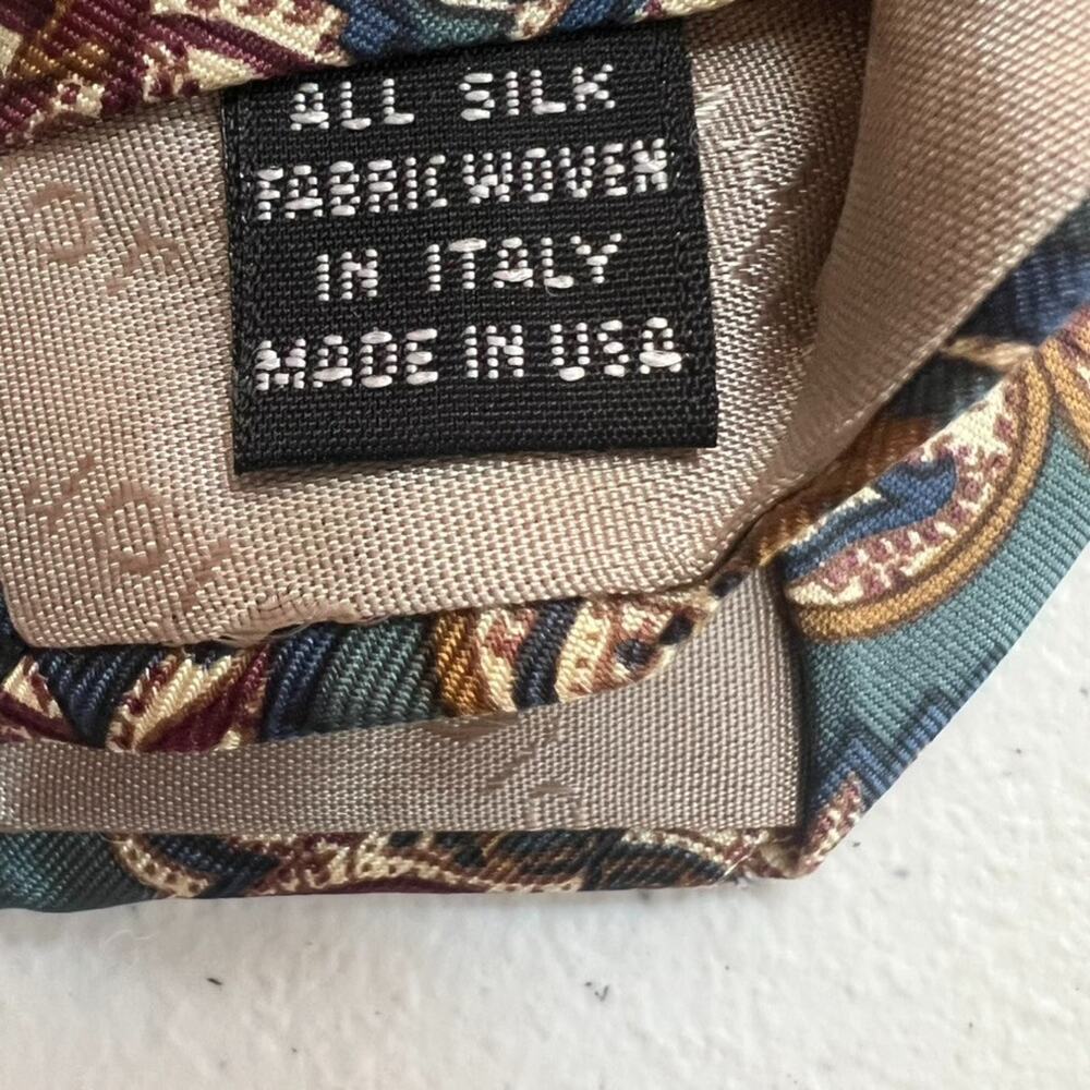 Christian Dior Monsieur Necktie Unisex Muted Multicolor Floral 100% Silk - Picture 5 of 7